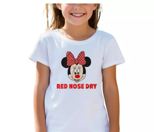 Kids Adults Unisex Red Nose Day T-Shirt 2024 Smile Comic Relief Boys Girls Funny 3