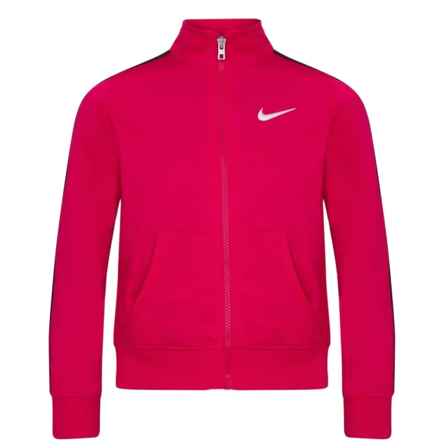 Nike Full Zip Pink Tracksuit Jacket Girls Age 5-6Y New Genuine RRP £19.99 #O2