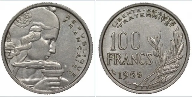 100 Francs 1955 FRANCE - COCHET -