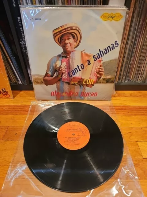 Alejandro Duran Canto A Sabanas Vallenato Acordeon Colombia Vinyl Lp- Strong Vg