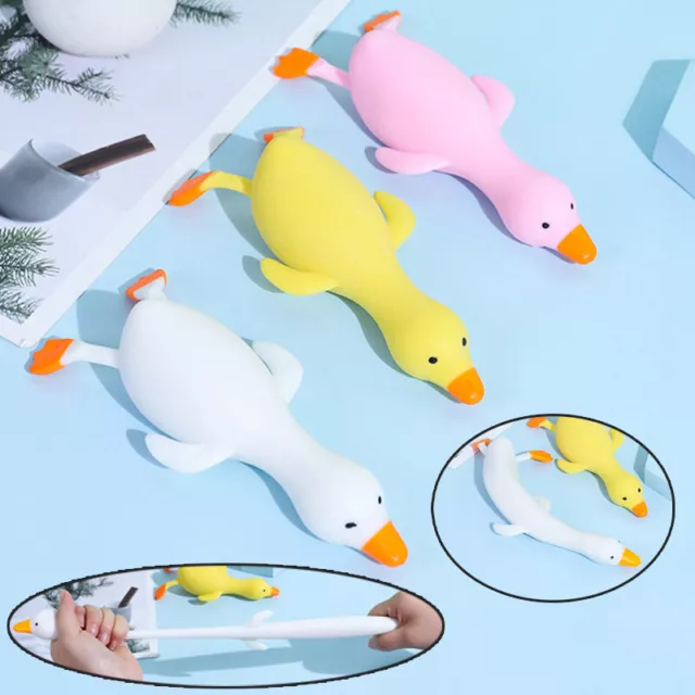 1PC Random Fun TPR Cute Cartoon Duck Stress Relief Squeeze Reliever Squish T#km