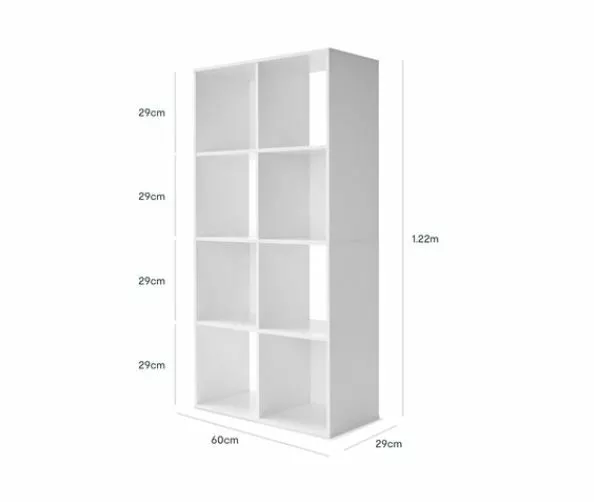 8 Cube Storage Shelf White Display Cabinet Cupboard Bookshelf Unit Toy Book 3