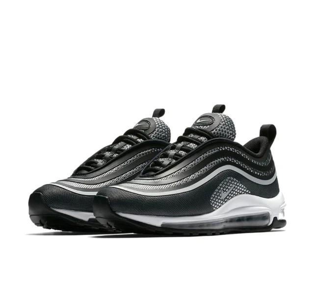 Nike white  and  silver air max 97 ultra 17 discount trainers youth