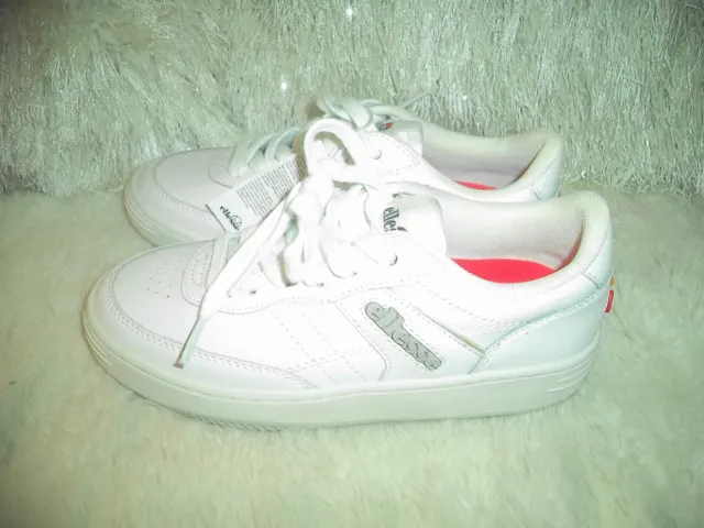 NEW! ELLESSE VINITZIANA 2.0 White Leather Sneakers Athletic Shoes ...