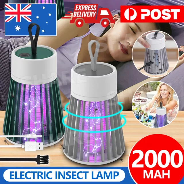 Electric Mosquito Killer Lamp Insect Catcher Fly Bug Zapper Trap LED UV Mozzie