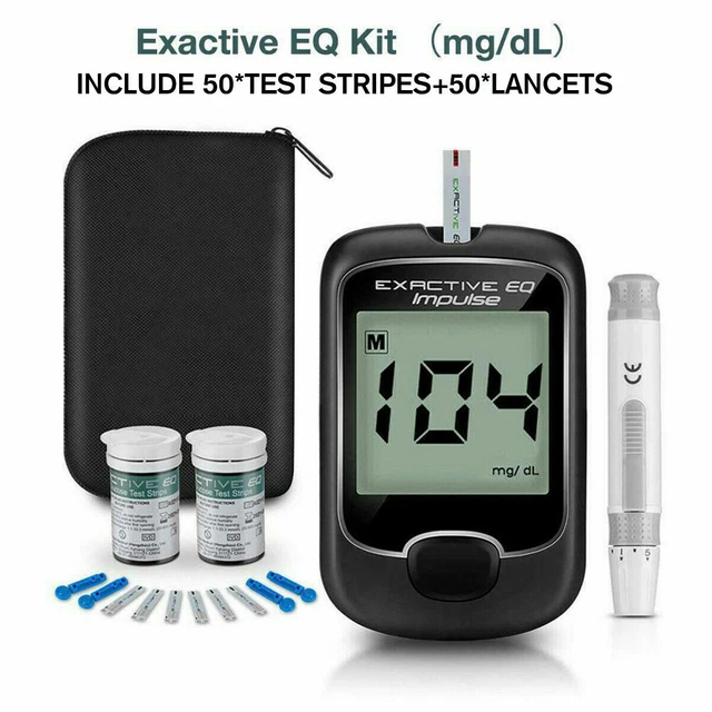 BLOOD GLUCOSE STARTER Kit Sugar Meter Monitor Diabetes 50
