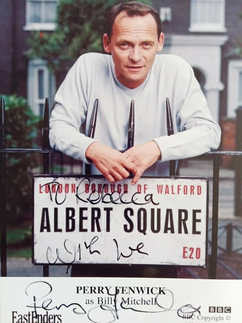 Eastenders, Billy Mitchell, Perry Fenwick, Hand Signed Photo Card, Exc Cond.
