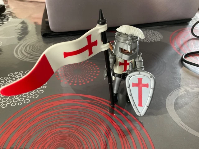 PLAYMOBIL CHEVALIER KNIGHT Crusader Croisé 4670 Misb Ovp Rare Tbe EUR