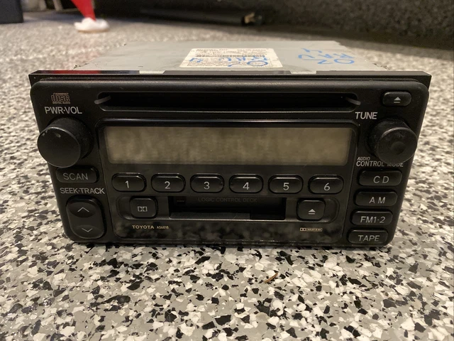 2001 02 03 TOYOTA AM FM Radio Stereo Tape Cassette CD Player A56818 OEM ...