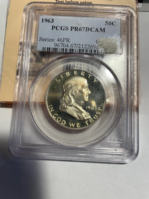 1963 us 50c pf.67 dcam