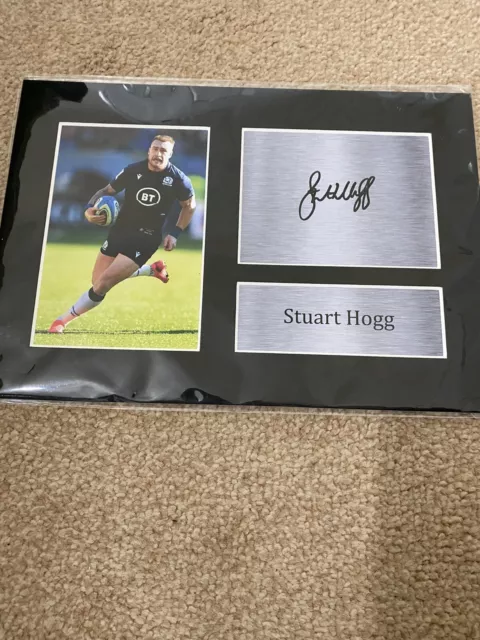 Stuart Hogg Signed Photo