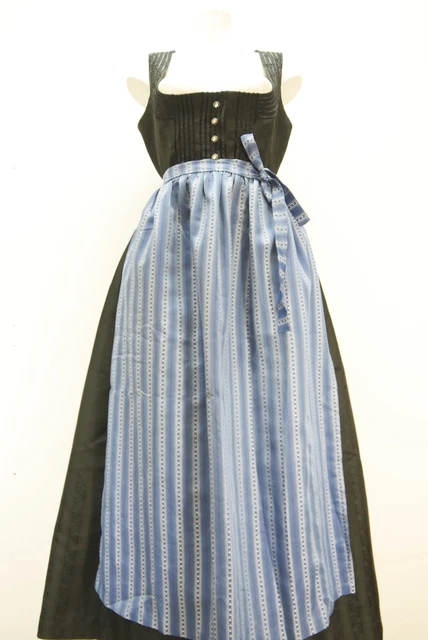 Krüger Dirndl Berchtesgaden nero con letto sul balcone ottimo Dirndl con grembiule taglia 46