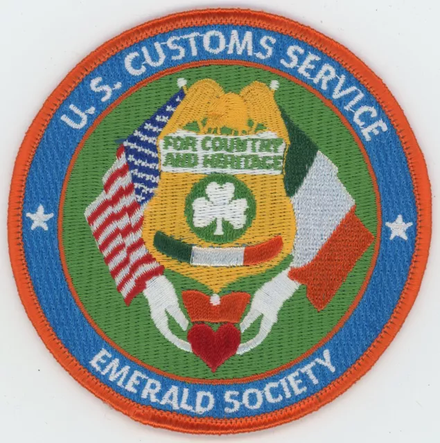 Emerald Society Customs Service Patch