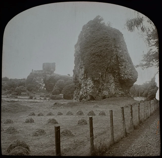 Magic Lantern Slide DOG STONE DUNOLLIE OBAN C1897 VICTORIAN PHOTO SCOTLAND