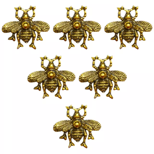 Bumble Bee Antique Gold Vintage Door Knob Cabinet Cupboard Drawer Pull 2/4/6/12