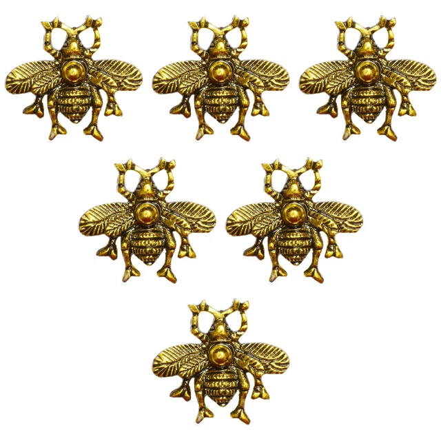 Bumble Bee Antique Gold Vintage Door Knob Cabinet Cupboard Drawer Pull 2/4/6/12