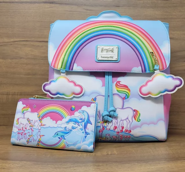 Loungefly Lisa Frank Rainbow Unicorn Mini Backpack