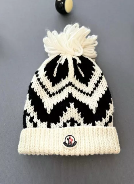 Moncler Bobble Ski Beanie Hat - Genuine - RRP £275