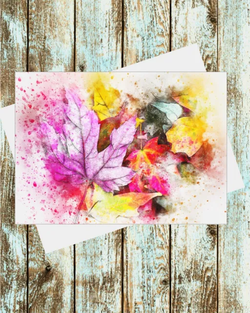 Set Of 6 Greeting Cards 5x7 Watercolor Art Floral Flower Bunch