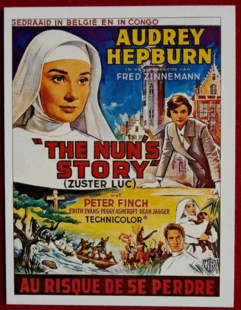 AUDREY HEPBURN - Card # 05 - from Movie Idols Set - THE NUN'S STORY