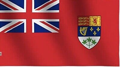 1957-1965 OLD CANADIAN NATIONAL FLAG CANADA (PRE-MAPLE LEAF) RED ENSIGN 3x5 ft