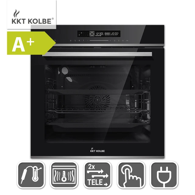 Four encastrable 60 cm 72L Catalyse Gril Circulation de l'air Air chaud