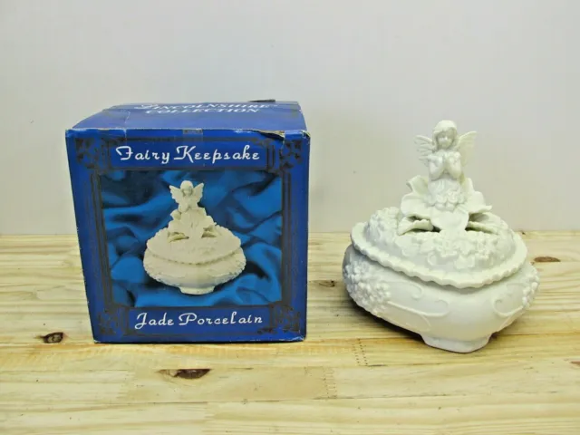 Lincolnshire Collection Fairy Keepsake Christmas Angel Jade Porcelain