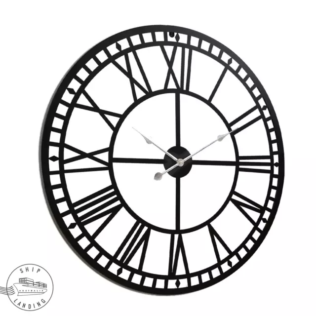 X-LARGE ROMAN NUMERAL WALL CLOCK Modern Vintage Retro Clock 80CM Home Office WOW