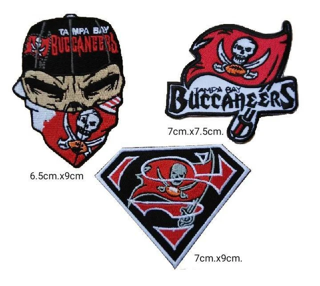 NFL TAMPA BAY Buccaneers 3pcs /set logo for patch iron ,sewing on