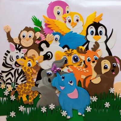 Animal Wall Sticker Decals Pattern Children Nursery Window Home Décor 11 in one