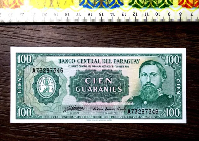 (GB), Banknote, (UNC), 100 Guaranies, PARAGUAY .
