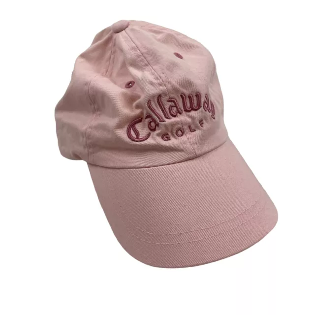 Callaway Golf Pink Adjustable Embroidered Logo Hat Baseball Cap One Size