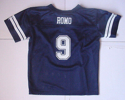 Nwt Tony Romo 9 Maglia Neonato Ragazzi Dallas Cowboys Rete Blu Navy Sz 2T 3T