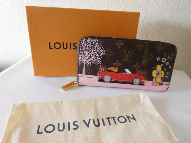 Louis Vuitton Long Zippy Wallet Vivienne Brown Monogram Holiday Giraffe