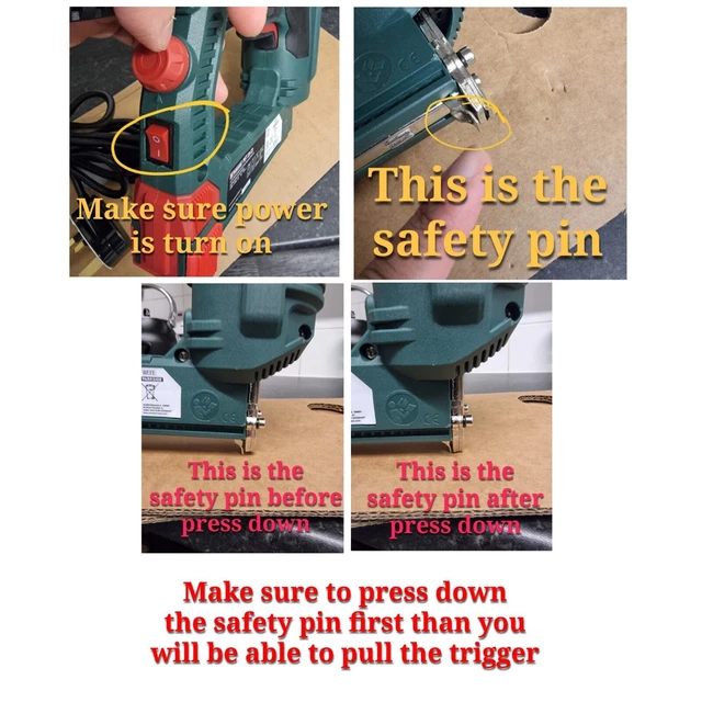 PARKSIDE ELECTRIC NAILER Stapler 2in1 Nail & Staple Gun Included