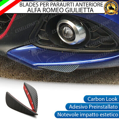 Aero SET 4 AERO FLAPS LAME SPOILER PARAURTI ADESIVO MAZDA 5 II CARBON LOOK 