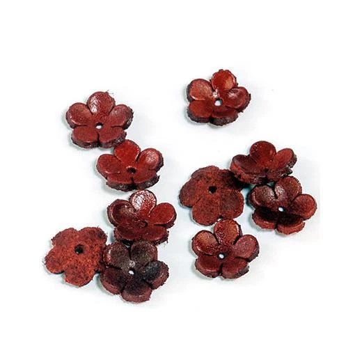Hobby & Basteln Spaß Echtleder Blumen - 12 mm