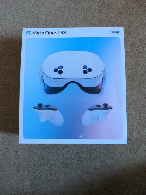 META QUEST 3S VR Headset 128GB with Controllers And Original Charger ...