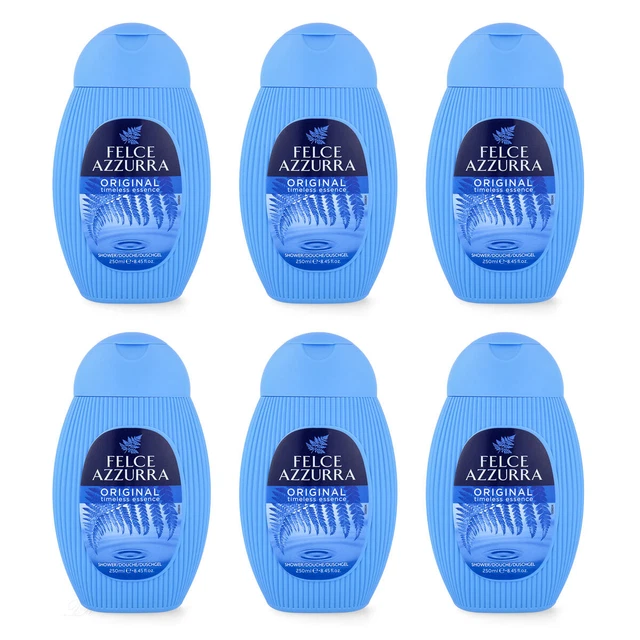 6x gel doccia classico Paglieri Felce Azzurra 250ml adatto alla pelle e doccia delicata