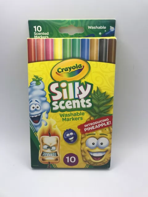 Crayola Silly Scents Stinky Scented Markers, 10 Count, Washable