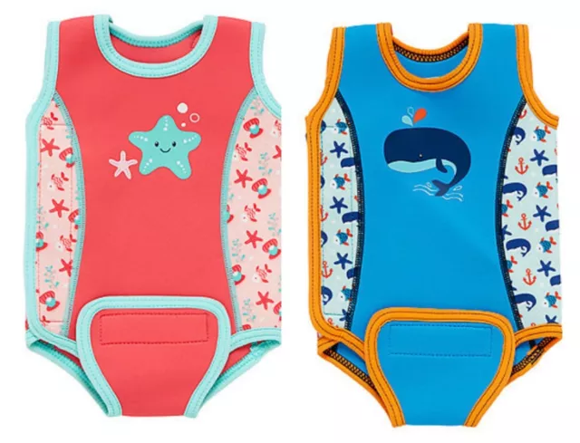 MOTHERCARE Baby Wetsuit Warmer Swimsuit Boys Girls Sunsuit Swim Nappy UPF50+