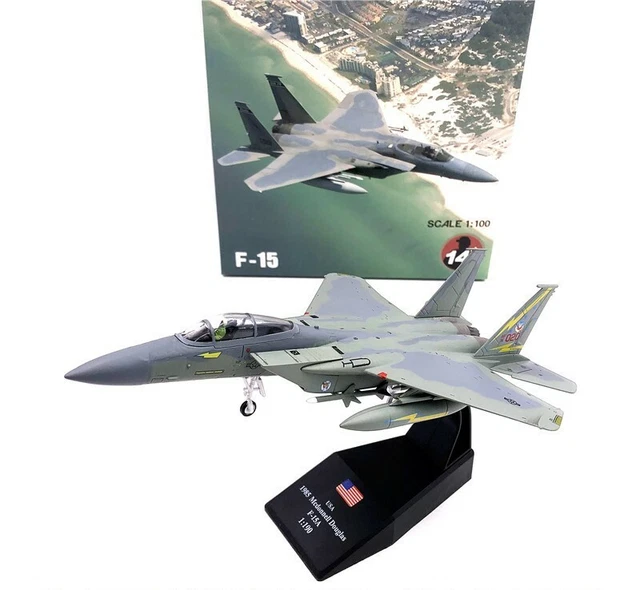 Maquette Franklin Mint Armour 1/100 - F-15 Strike Eagle USAF Desert Storm (B11B056, Diecast)
