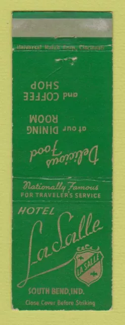 Matchbook Cover - Hotel LaSalle South Bend IN WEAR