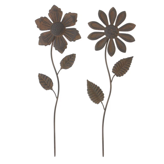 Salvare Set 2x Blumenstecker " Simil Ruggine ",2er Giardino Terrazza Balcone
