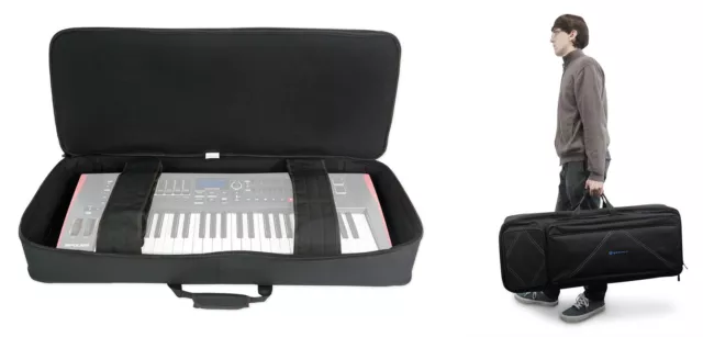 Rockville BEST BAG 49 Key Padded Rigid Durable Keyboard Gig Bag Case+Foam Insert Rockville BEST BAG 49 Key Padded Rigid Durable Keyboard Gig Bag Case+Foam Insert