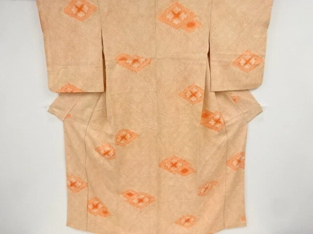 45062# Japanese Kimono / Antique Kimono / All Shibori / Rhombus