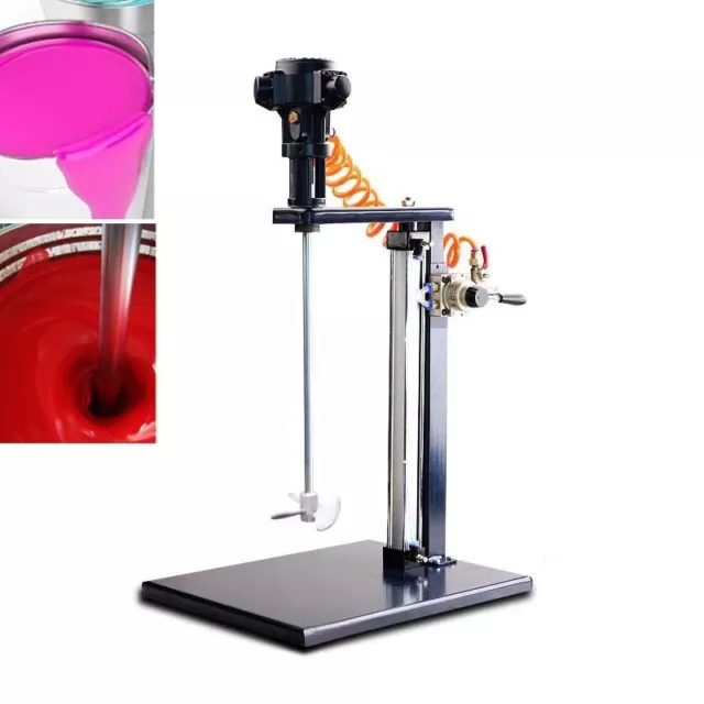 5 Gallon Pneumatic Paint Mixer Automatic Lifting Air Paint Mix Blender Stirrer