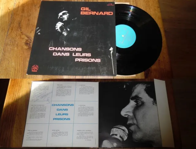 GIL BERNARD - Chansons Dans Leurs Prisons LP ORG French Pop Trinité