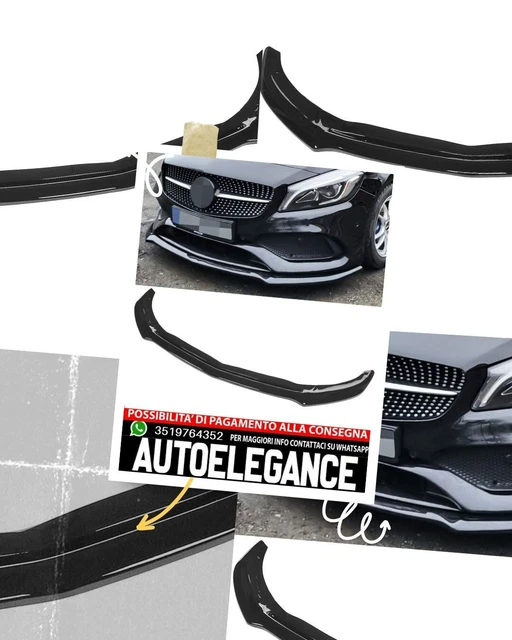 Mercedes W176 spoiler flaps carbonio Lucido per A45 AMG Aero Edition 1 Mercedes W176 spoiler flaps carbonio Lucido per A45 AMG Aero Edition 1