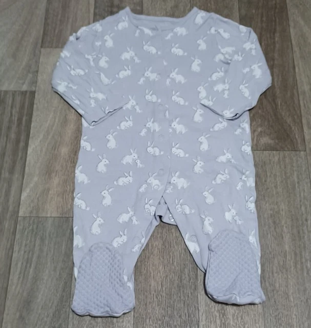 Baby Girls  Bodysuit purple Bunny Rabbit Easter Outfit 6-9 Months 🐰